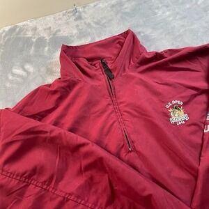 SDI 2016 US Open Oakmont Quarter Zip Mens XL red Golf Jacket Memorabilia